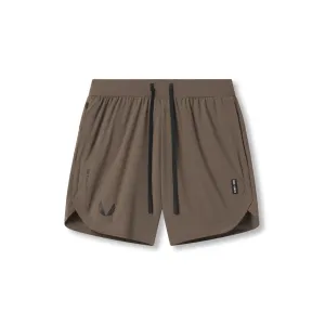 rayon fabric 0823. Tetra-Lite? 7" Linerless Short - Deep Taupe "Wings"