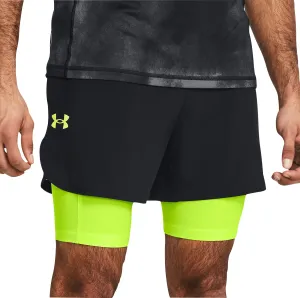 Under Armour Vanish Elite 2 In 1 Mens Running Shorts - Black No Slip Waistband