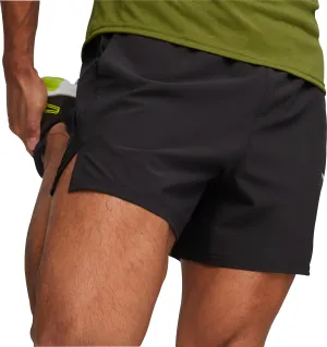 Light Reflective Trim Color Variety Puma Ultrabreathe Stretch 5 Inch Mens Training Shorts - Black
