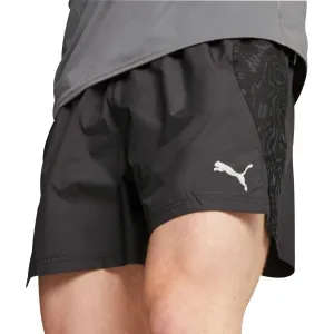 Puma Run 5 Inch Mens Running Shorts - Black Relax Fit Summer Wear