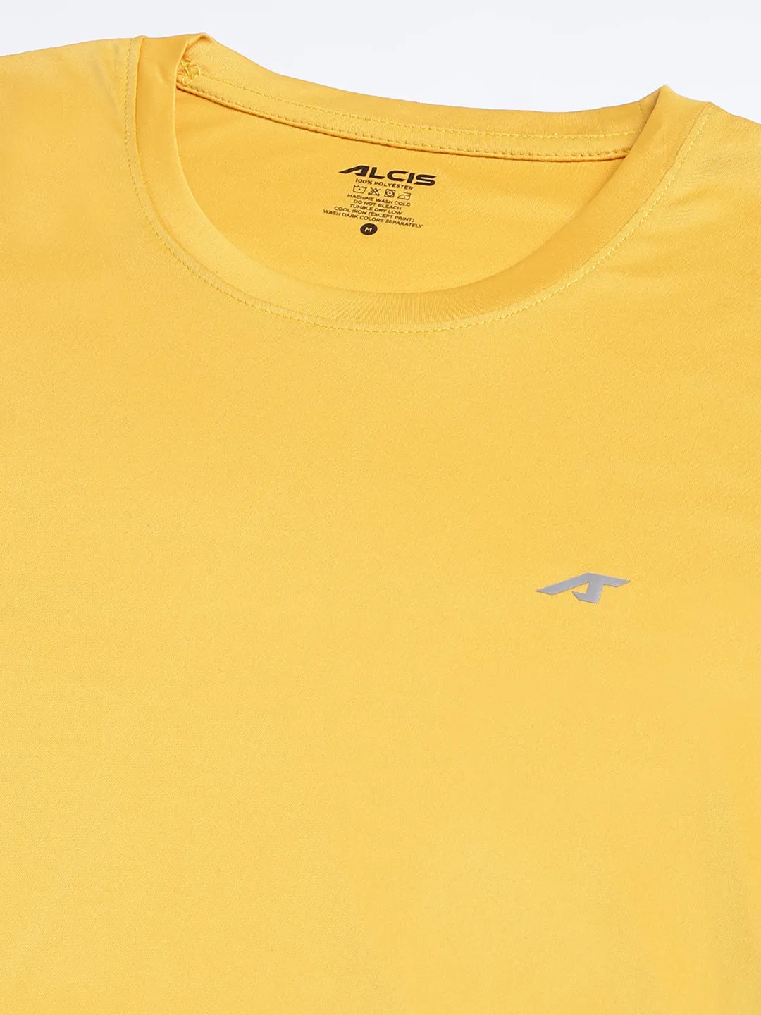 Cloud Core Alcis Men's Citrus Anti-Static Soft-Touch Slim-Fit Sports for All Round Neck Wonder T-Shirt