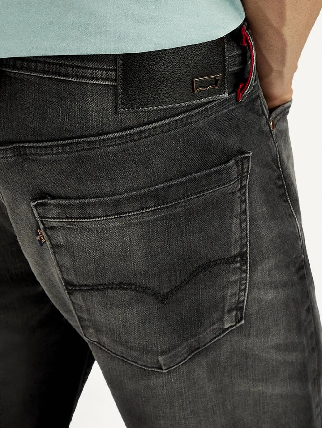 Comfy Streetwear Fan Music Event Men's Redloop 512 Slim Tapered Fit Mid Rise Jeans