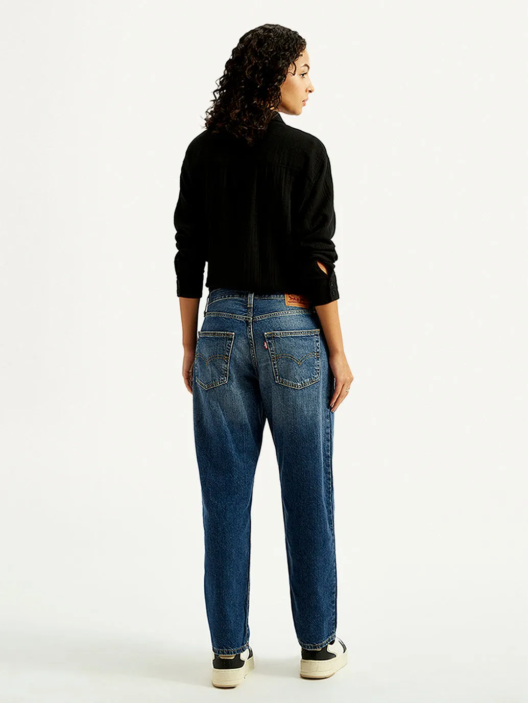 Women's 94 Blue Baggy Fit Mid Rise Jeans Life Ready