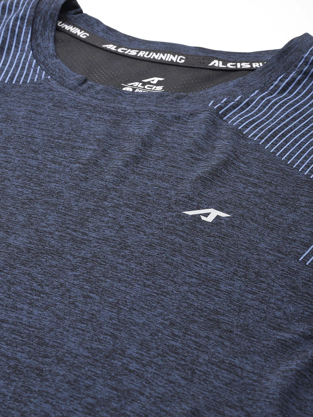 SweatWickingLining SnagResistant Weave Alcis Men Printed Slim Fit T-shirt