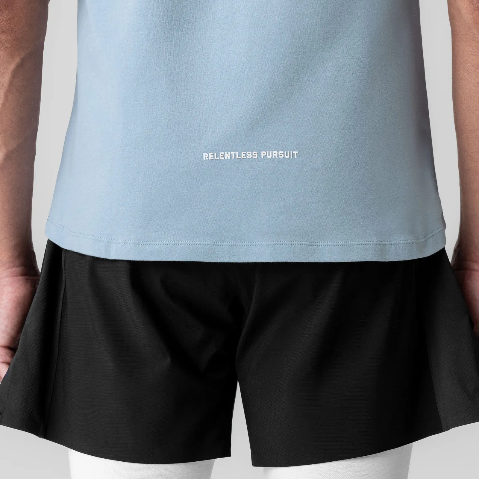 1060. Creora? Cotton Modal Cutoff Tank - Light Sky Defense - focused