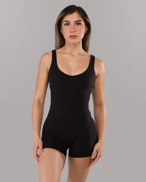 Opaque Tone Lina Bodysuit - Black