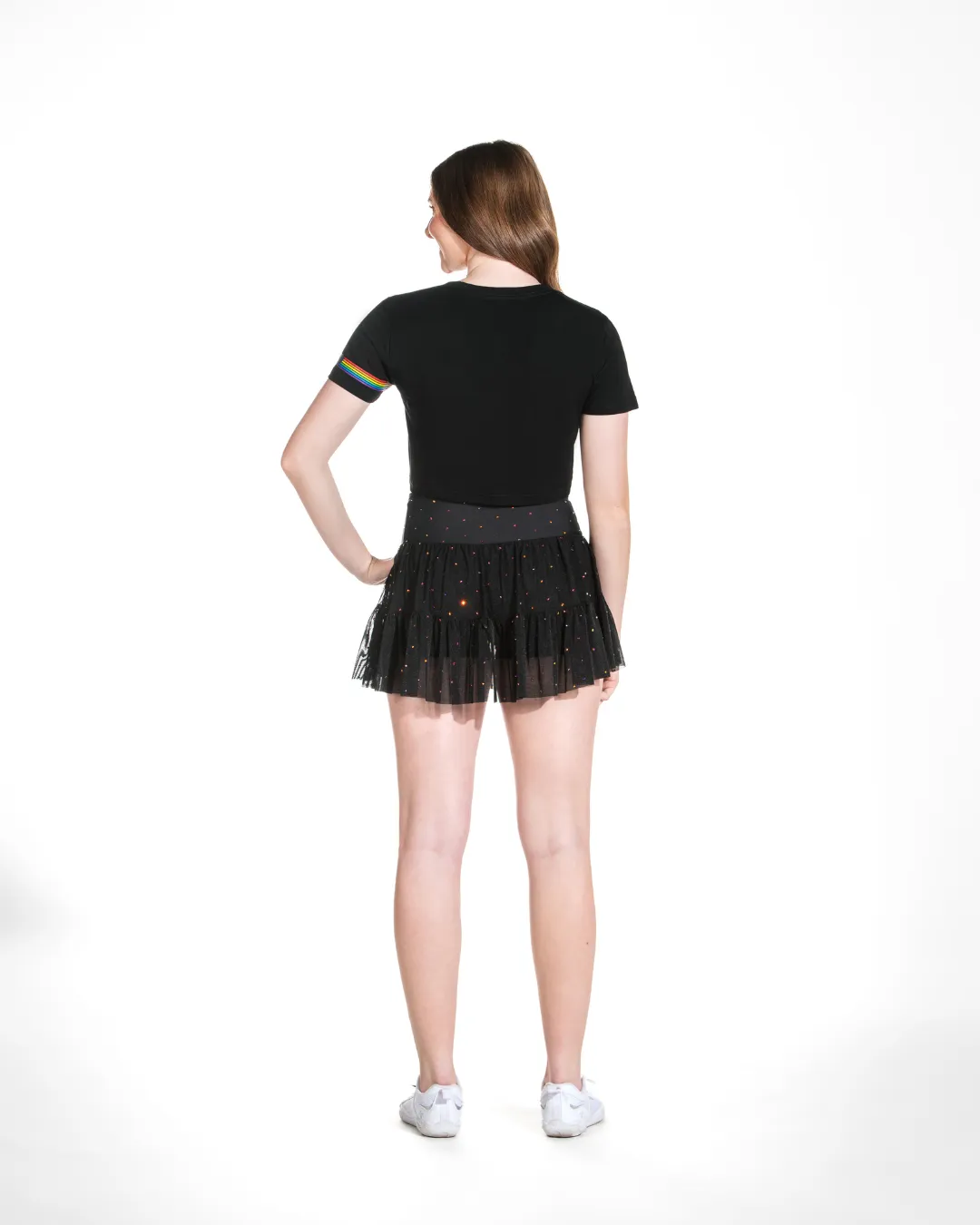 Be a Rebel Cropped Tee in Rainbow Crush Stage Feel
