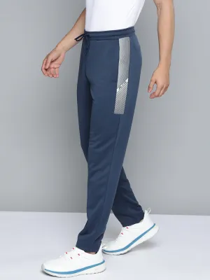 Anti Friction Lining Elastic Free Cuffs Alcis Men Navy Blue Solid Track Pants