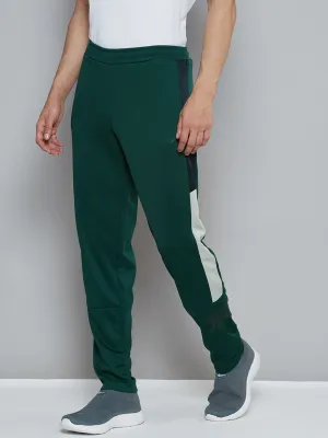 Alcis Men Green Solid Slim Fit Running Track Pants LowProfileWaistband Durable Seams