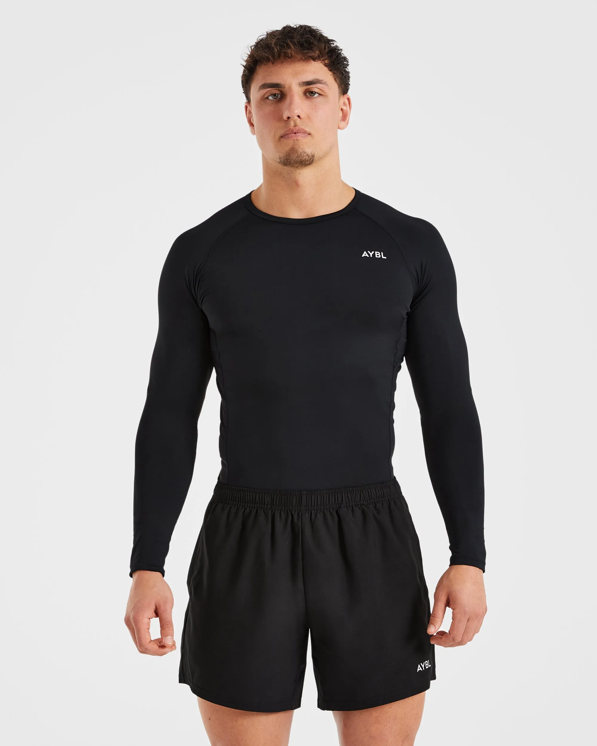 thermal High Quality Compression Long Sleeve T Shirt - Black