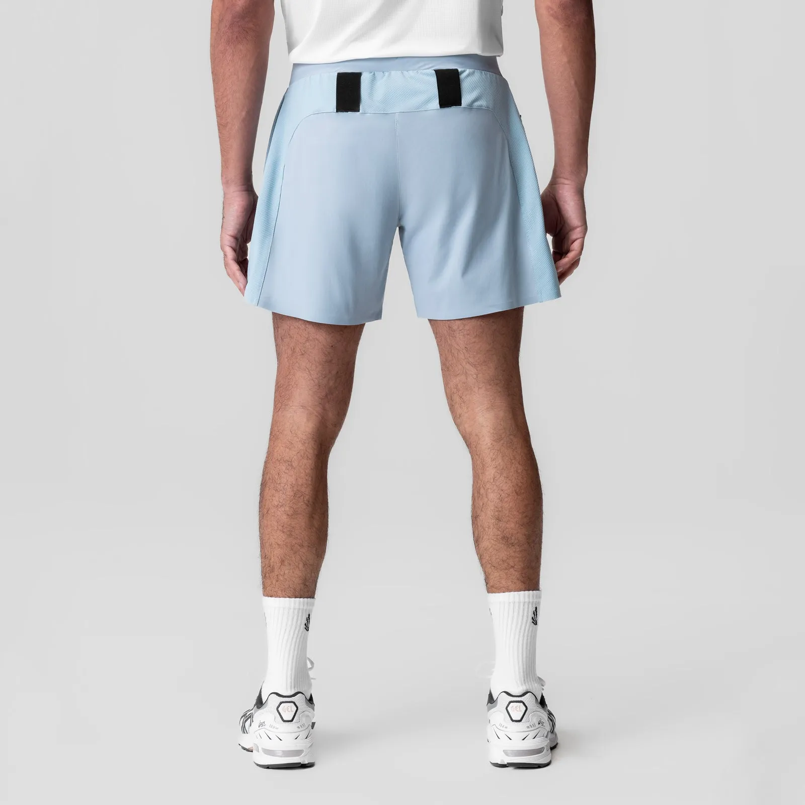 Warm Day Versatile Layering Capability 1064. Tetra-Lite? 6" Bonded Training Short - Light Sky