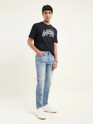 Elegant Minimalist Outdoor Adventure Modern Outfit Men's 512 Blue Slim Tapered Fit Mid Rise Jeans