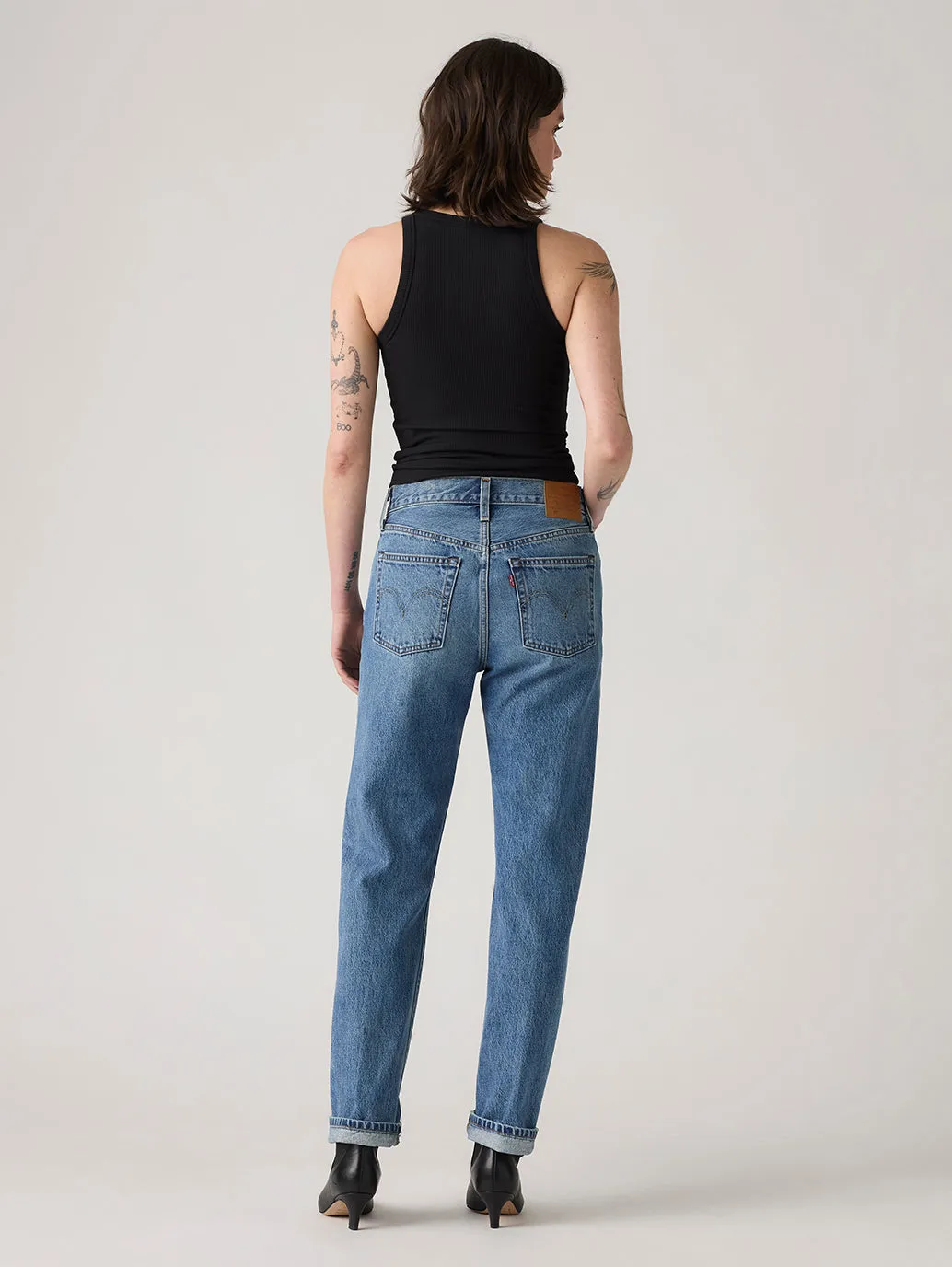 Body Fit Ready Women's 501 Indigo Straight Fit High Rise Jeans