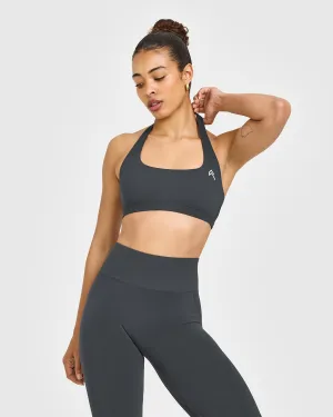 Versatile use Expandable EasyLift? Halter Bralette | Coal