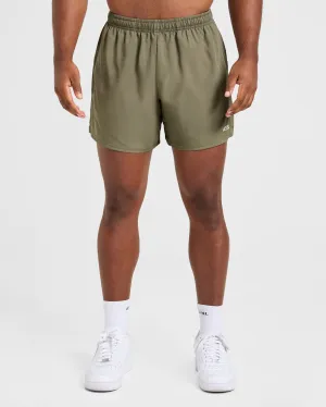 quick-dry feature Core 5" Shorts - Deep Olive