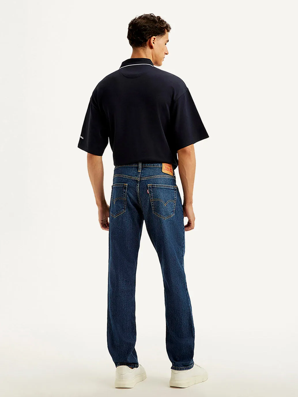 Layered Basics Leisure Ready Men's 541 Dark Blue Athletic Tapered Fit Mid Rise Jeans