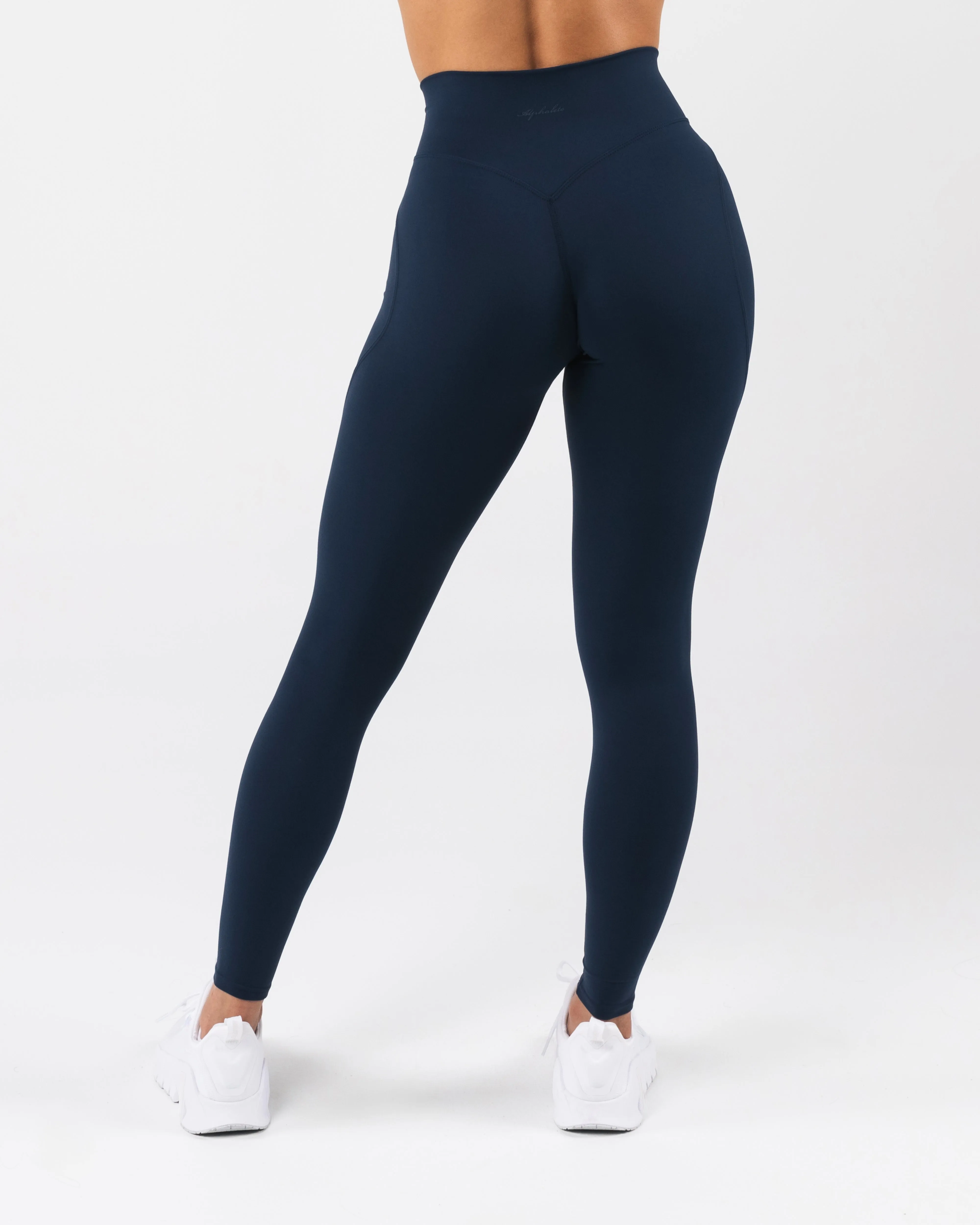 Morning Stretch Durable Stitch Aura Legging - Anchor