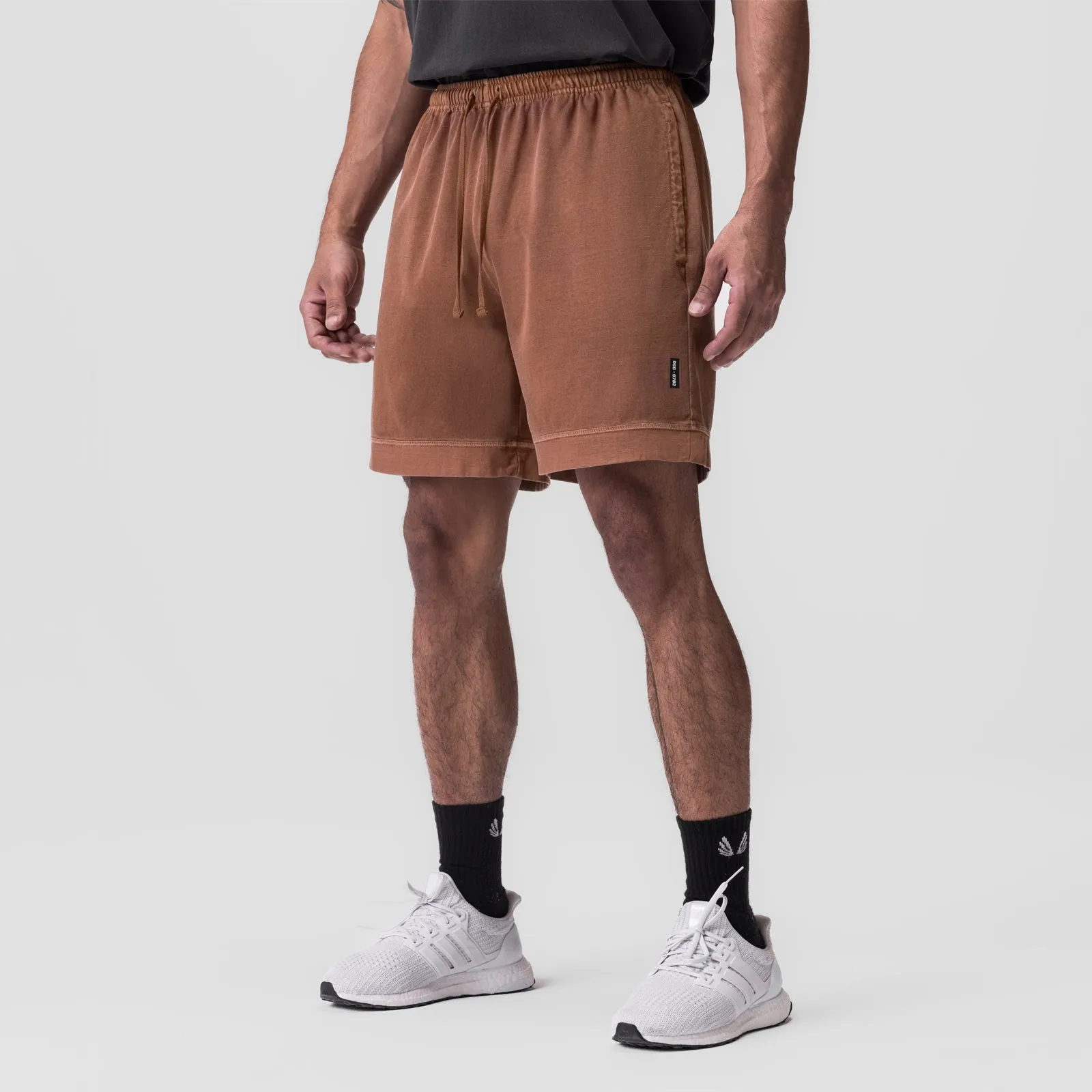 0782. Tech Essential? Sweat Short - Faded Rust Street Chic Wrinkle Resistant Treatment