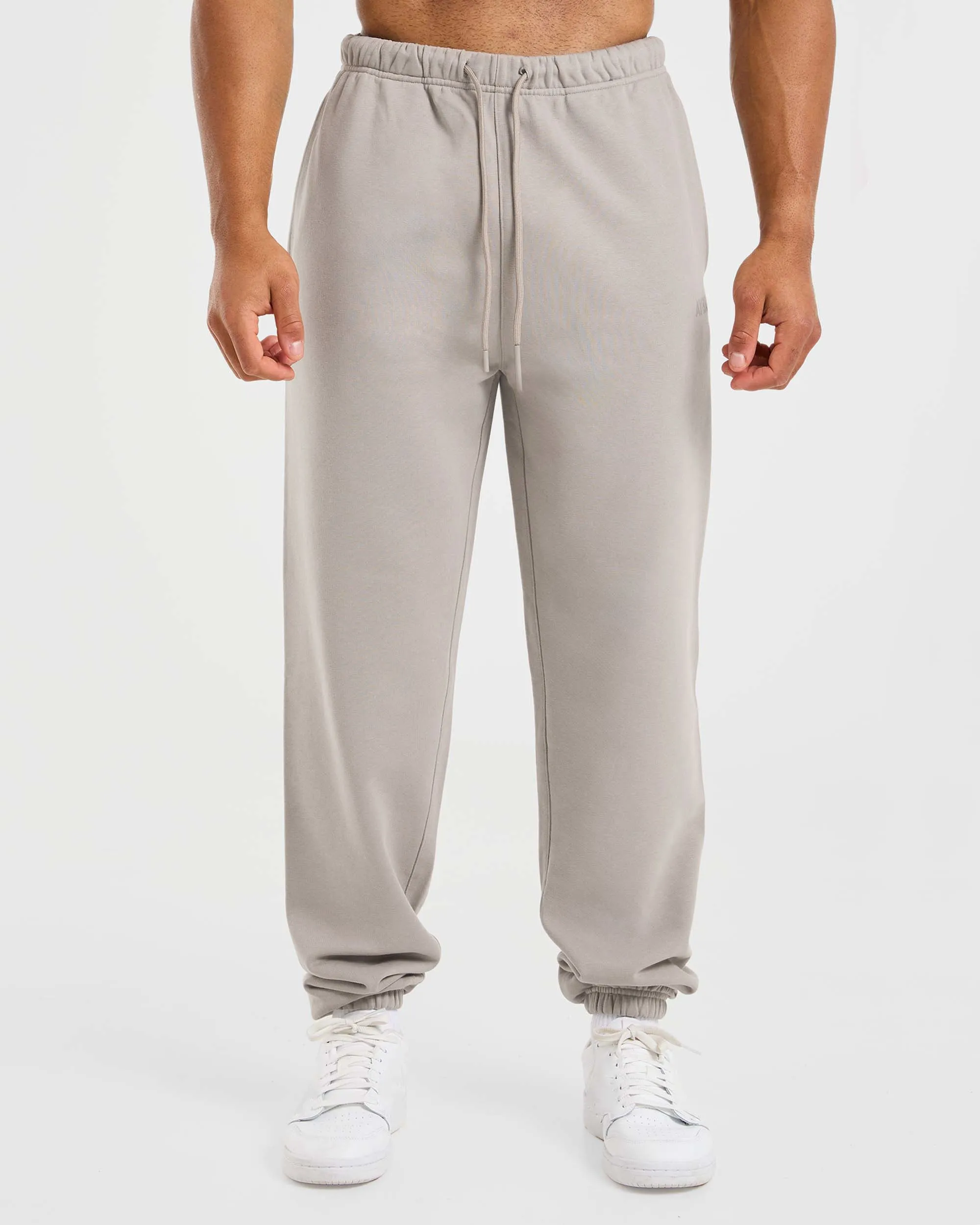 ReinforcedKnees Bold Waistband Craft Oversized Joggers - Fog