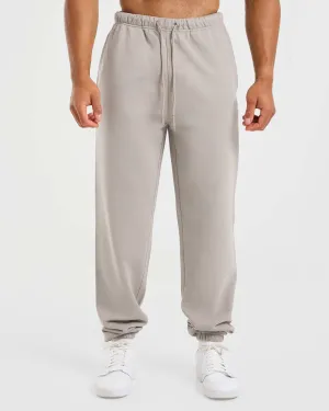 ReinforcedKnees Bold Waistband Craft Oversized Joggers - Fog