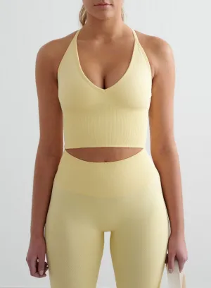 Thermal Insulation Layer Mellow Shape Seamless Cross Back Bralette