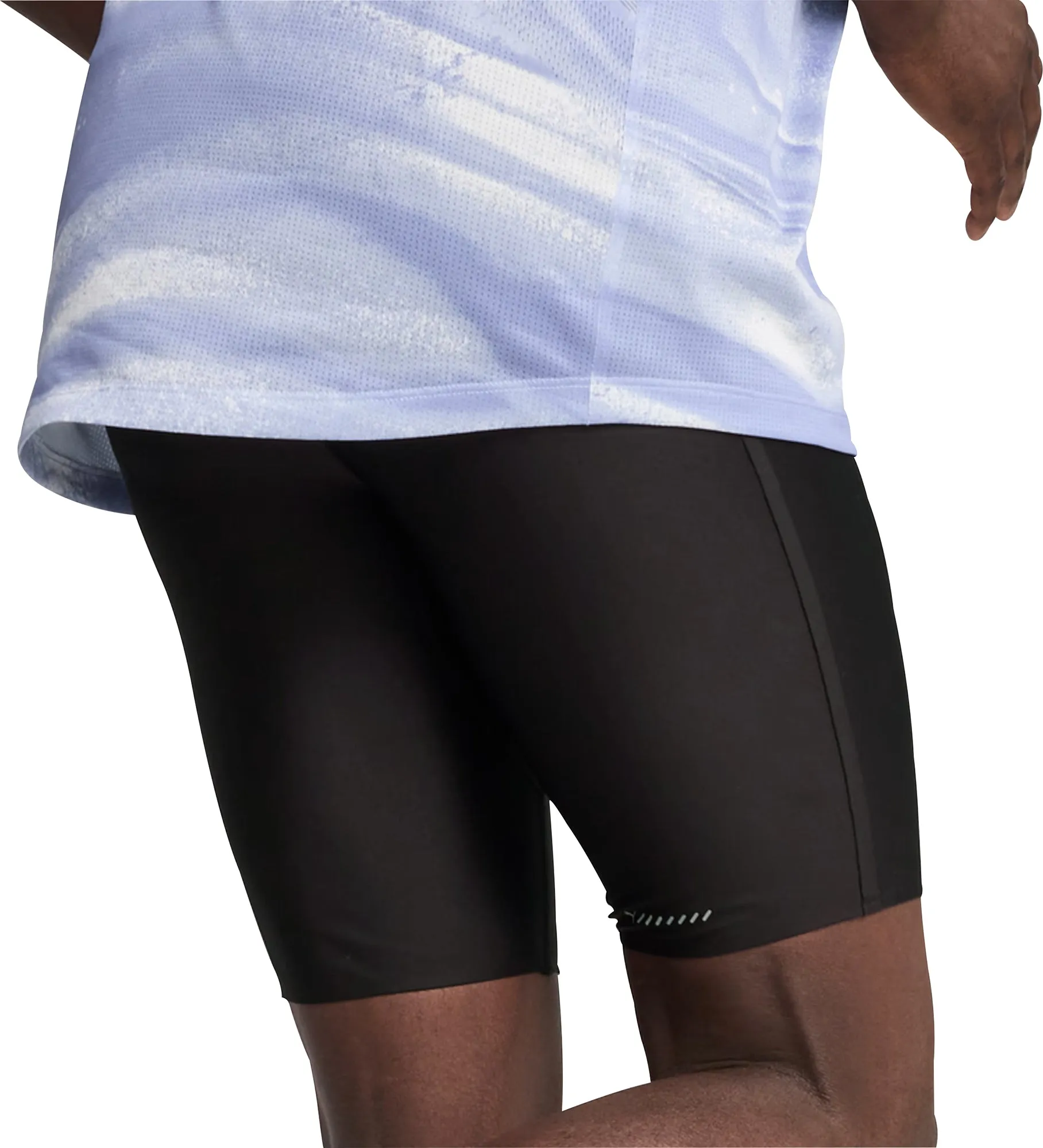 Anti Static Fabric Anti Odor Puma Raceday UltraForm 9 Inch Mens Short Running Tights - Black