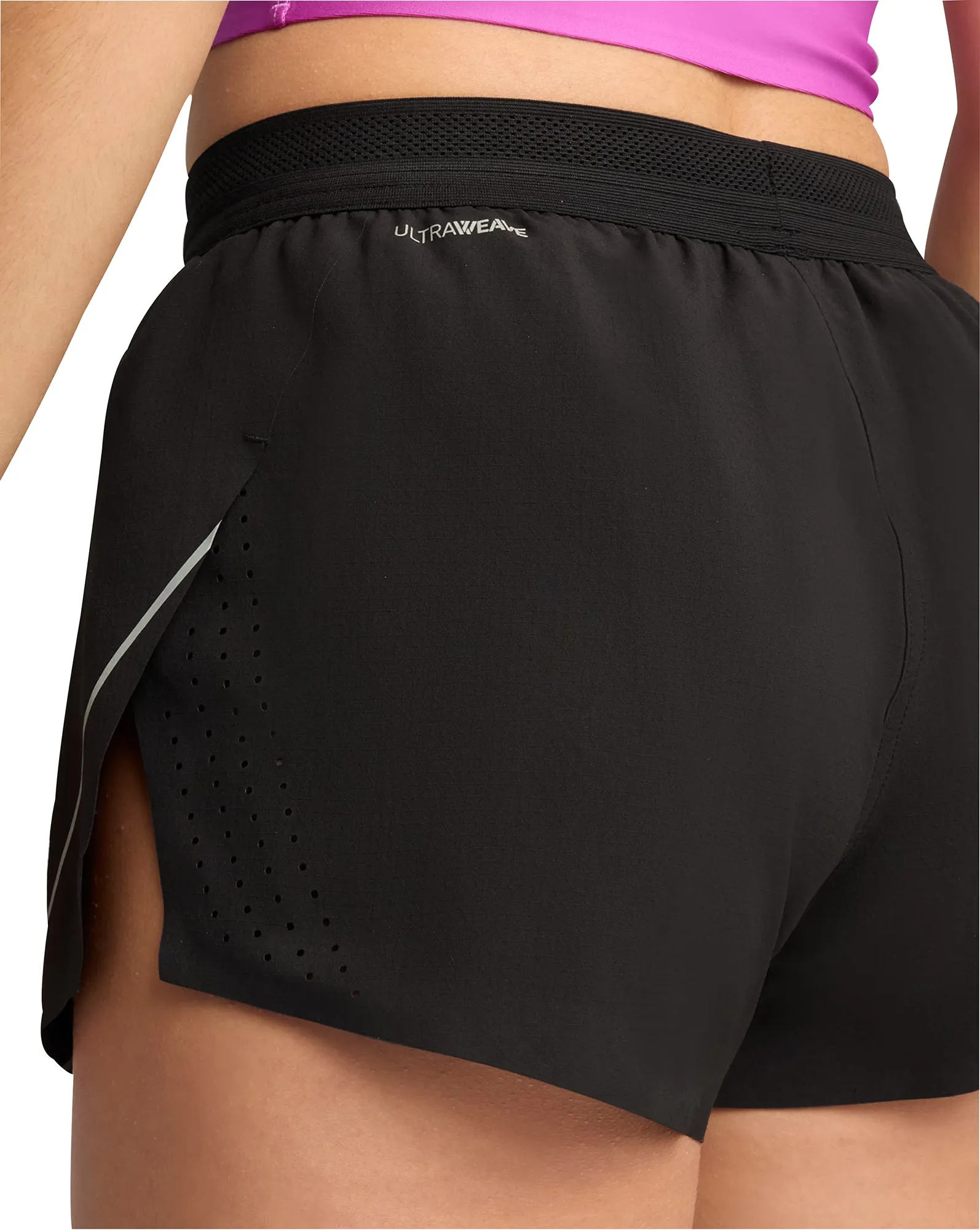 Moisture Management Lining tank top Puma Raceday UltraWeave 3 Inch Womens Split Running Shorts - Black