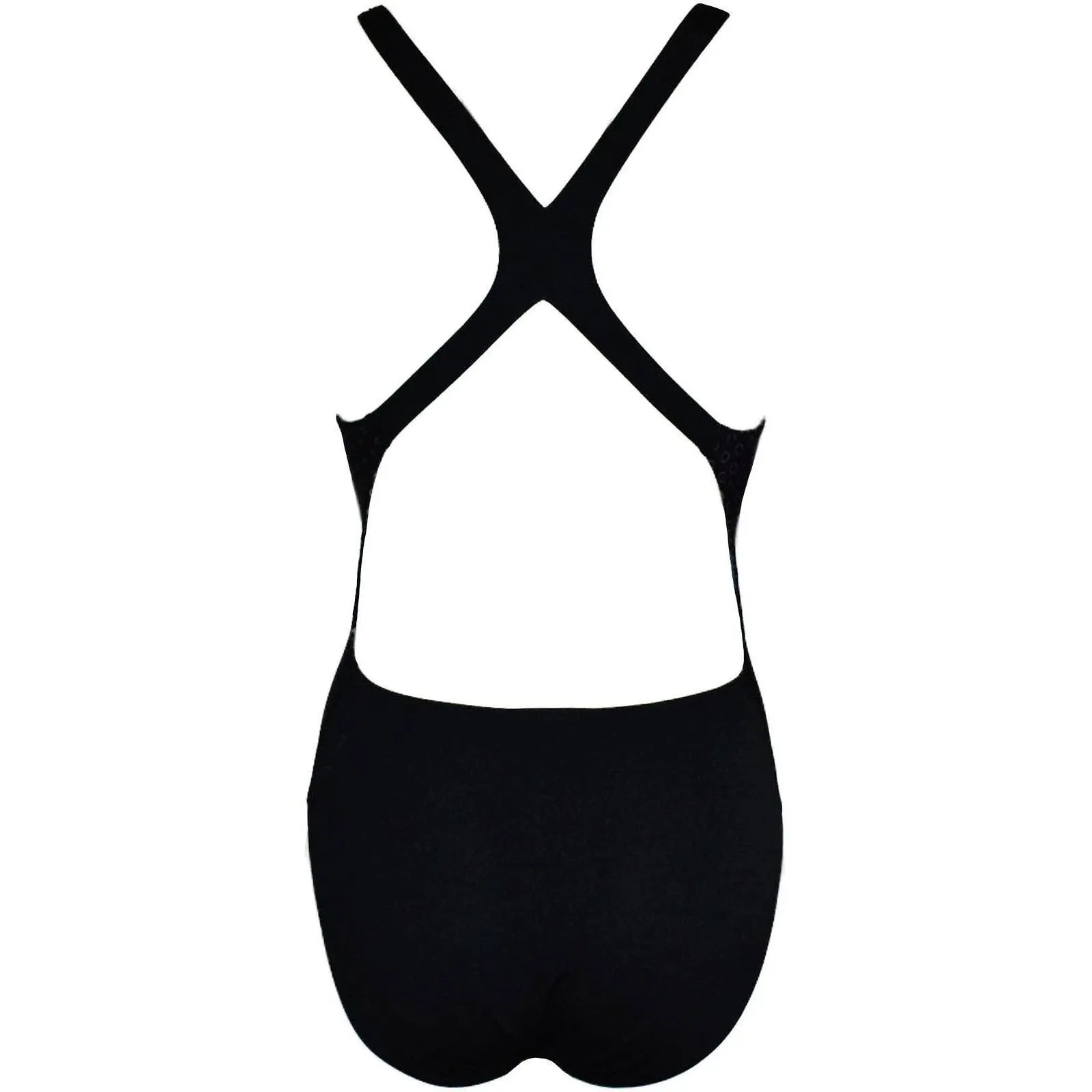 Floral-Motif Flex Zone Construction Speedo Digital Placement Powerback Womens Swimsuit - Black
