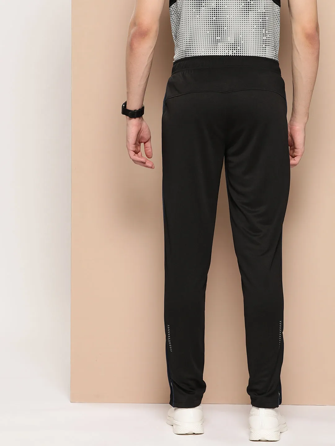 Alcis Men Colourblocked Slim Fit Running Track Pants All-day Comfort Mid-rise fit