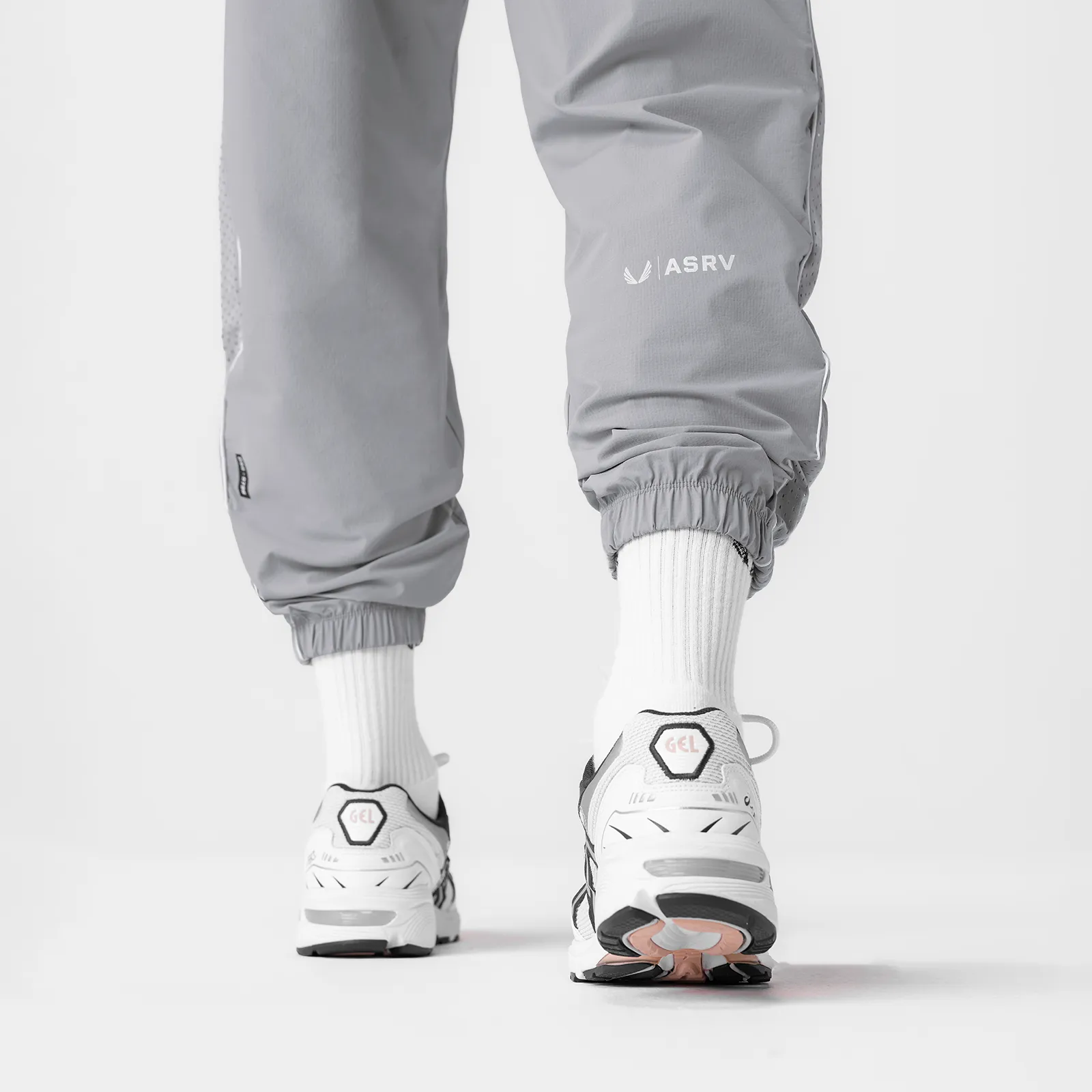 0796. Ripstop Oversized Track Pant - Slate Grey "Patch" High Rise Reinforced Pockets