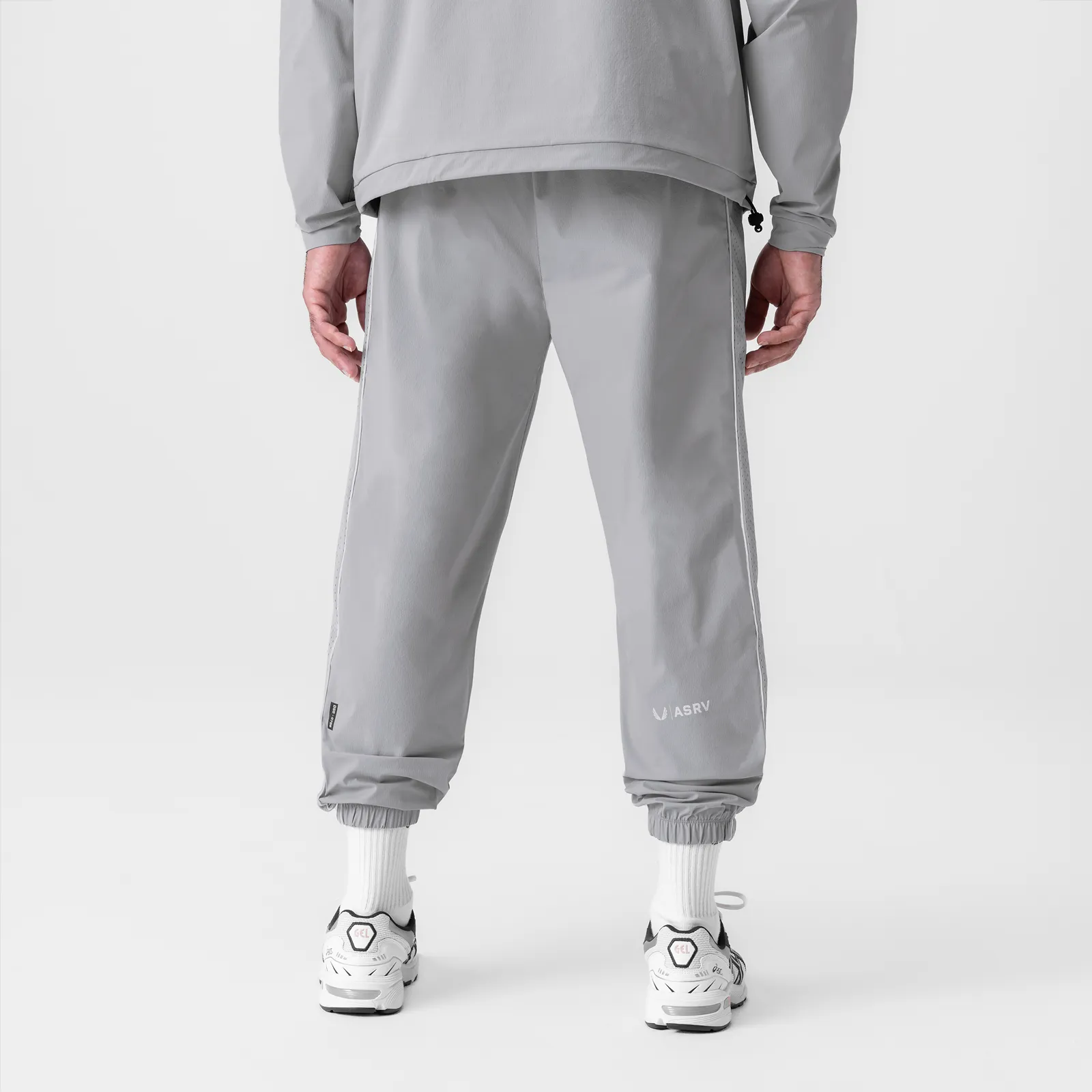 Comfortable Leg Premium Stretch 0796. Ripstop Oversized Track Pant - Slate Grey "Patch"