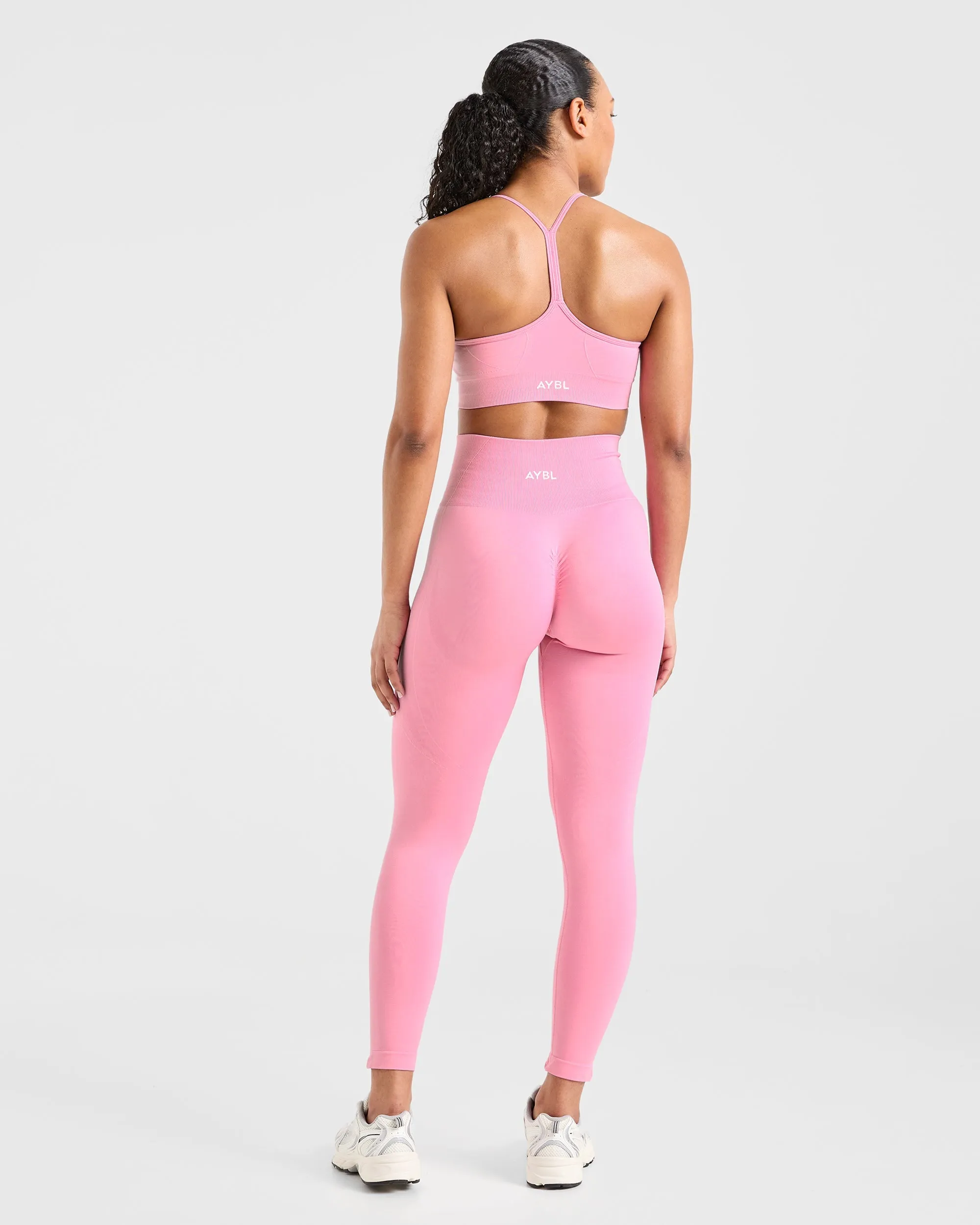 Empower Seamless Sports Bra - Baby Pink Soft Modal
