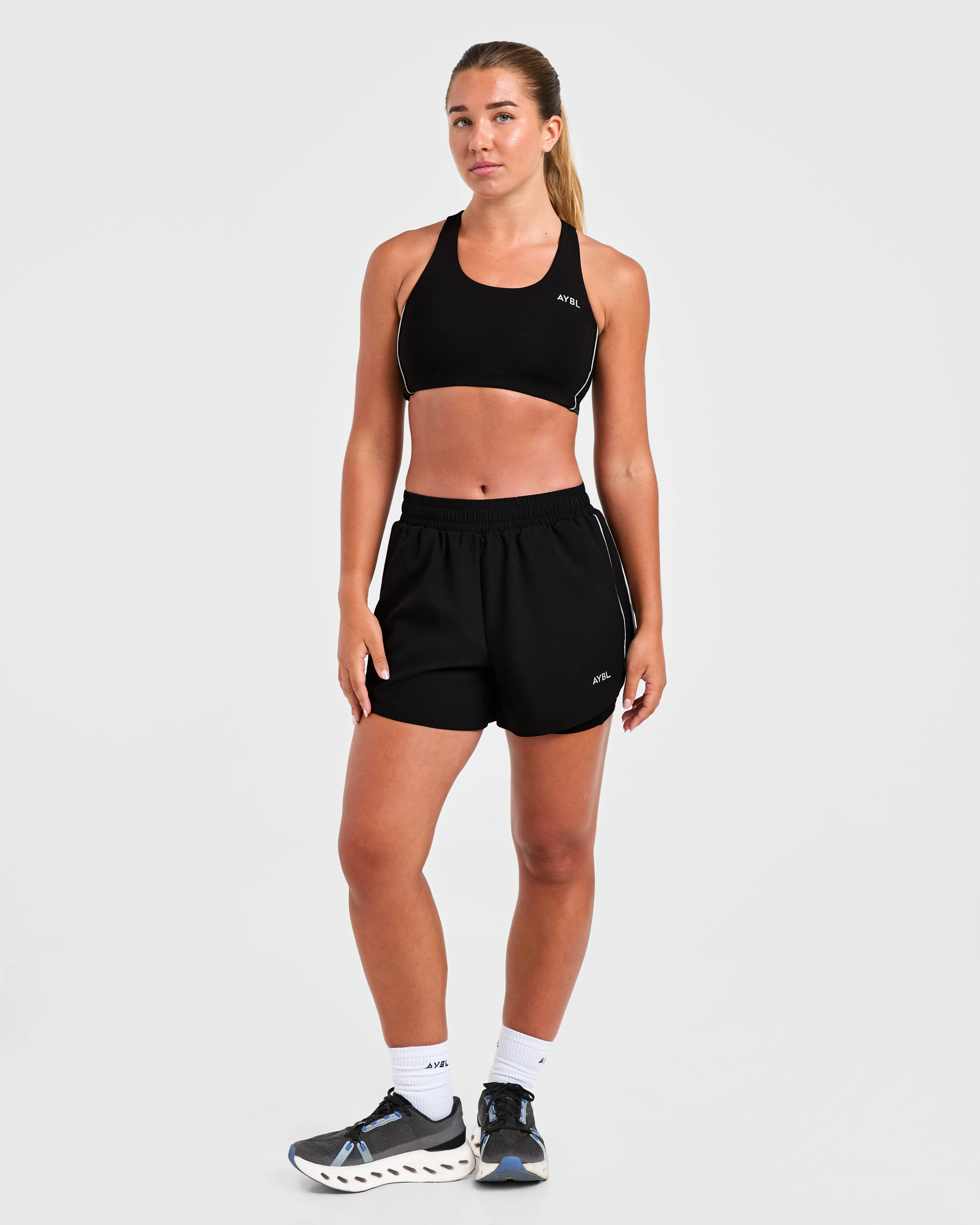 Run Sports Bra - Black Post-workout recovery