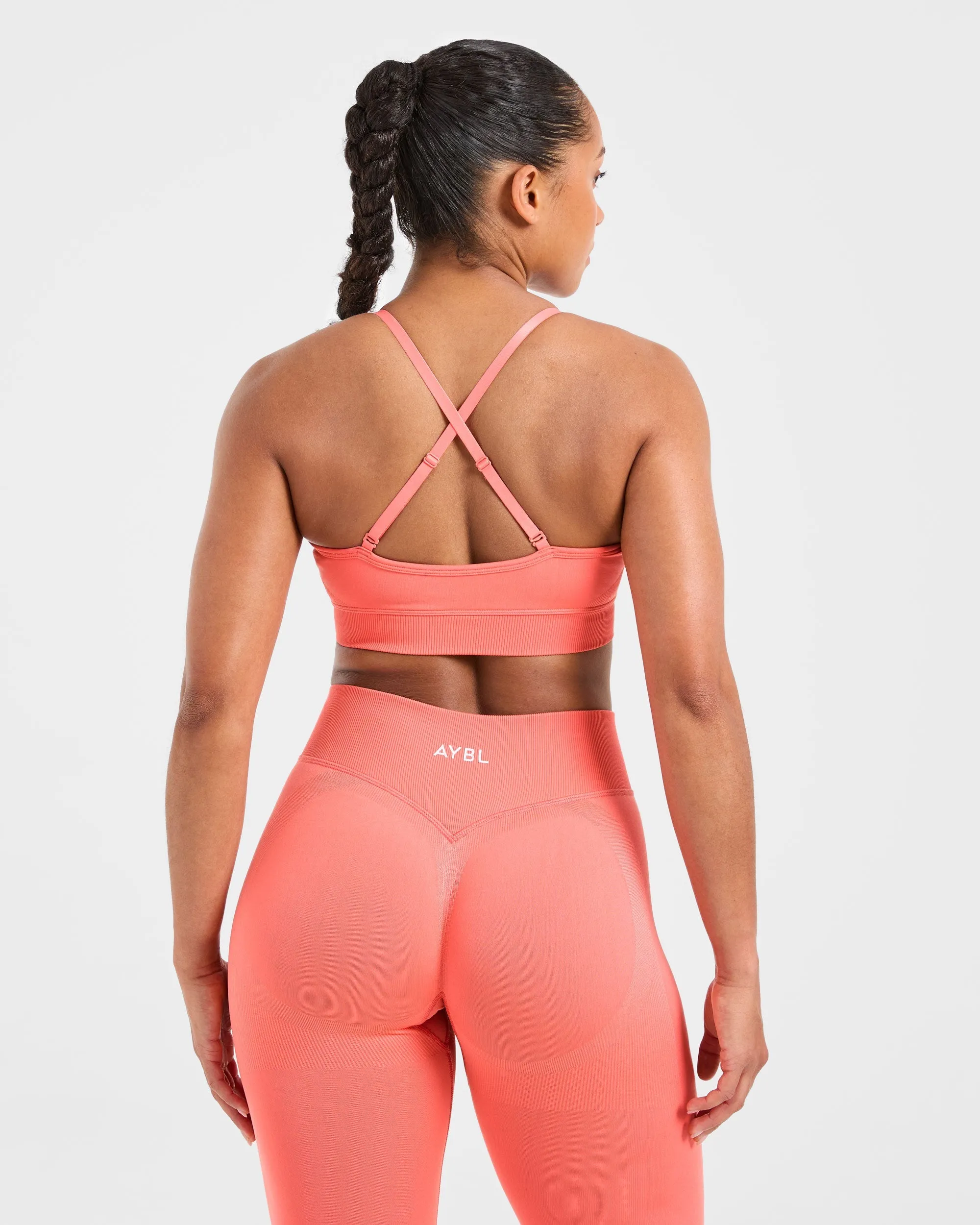 Adapt Seamless Sports Bra - Summer Peach Pressure Distributing Design Comfortable fit