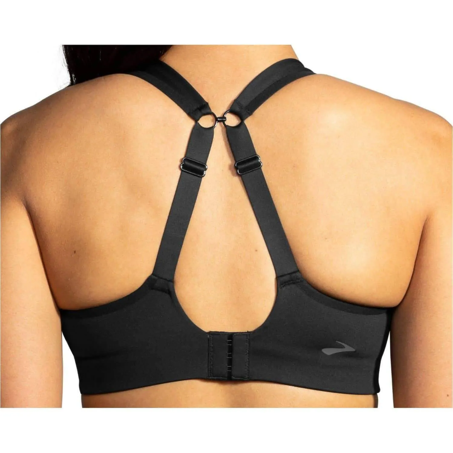 Durable Build Brooks Drive Convertible Run Womens Sports Bra - Black