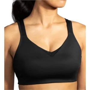 Brooks Drive Convertible Run Womens Sports Bra - Black Flexible Design