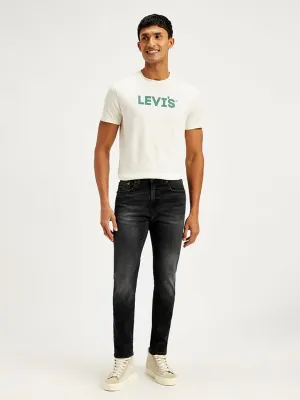 Men's 512 Black Slim Tapered Fit Mid Rise Jeans Smooth Picnic Style