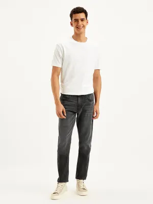 Trendy Evening Stroll Couple Look Eco Friendly Men's 512 Charcoal Grey Slim Tapered Fit Mid Rise Jeans