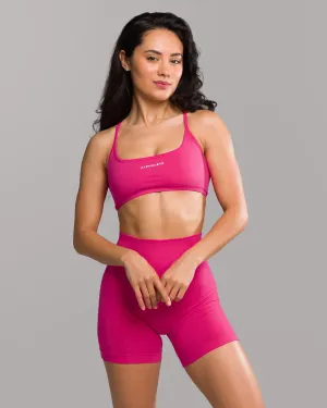 Easy Structure Cropped fit Amplify Open Back Bra - Bloom