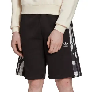 One-of-a-kind Camping Gear adidas Camo 3 Stripes Mens Training Shorts - Black