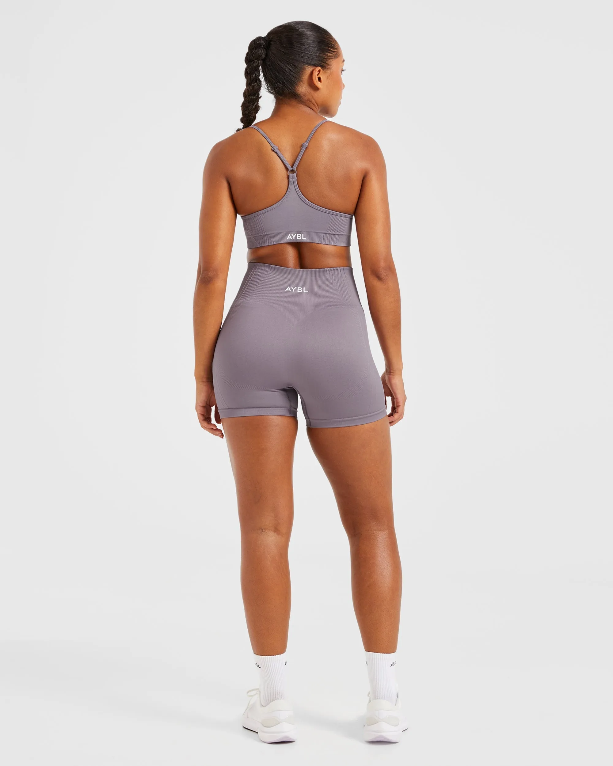 Balance V3 Seamless Strappy Sports Bra - Mauve Crossback