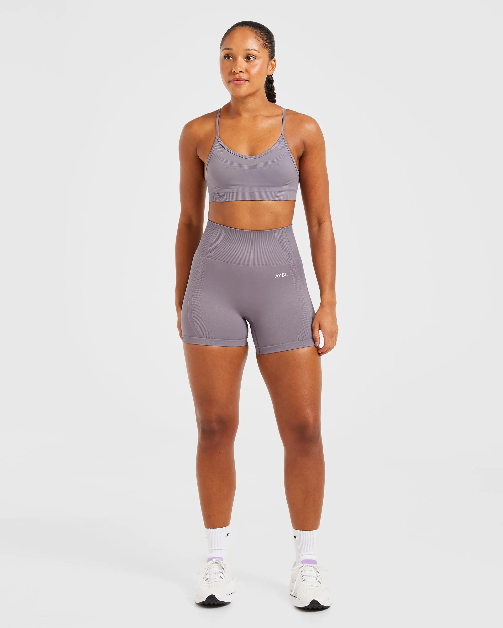 Smooth Support Balance V3 Seamless Strappy Sports Bra - Mauve