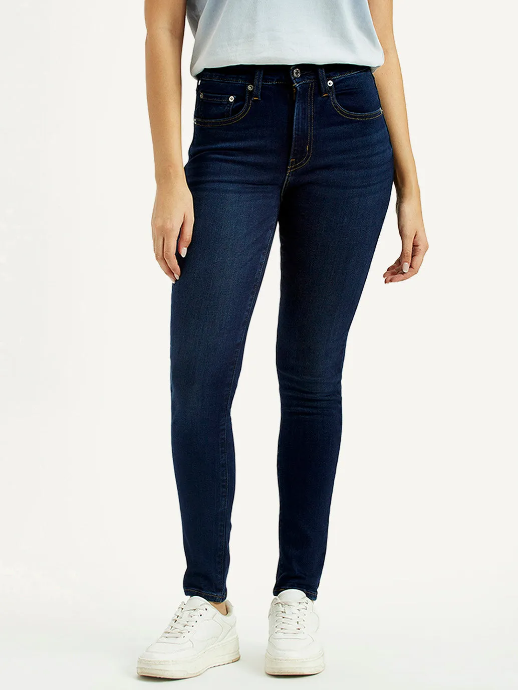 Smart Layer Women's 721 Dark Blue Skinny Fit High Rise Jeans