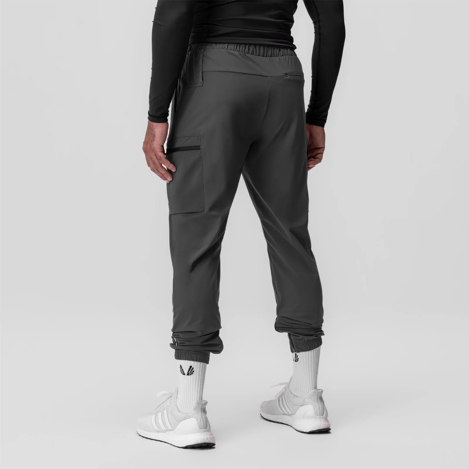 0656. Tetra-Lite? Standard Zip Jogger - Space Grey "Cyber" Quick Dry Technology FourWayStretch