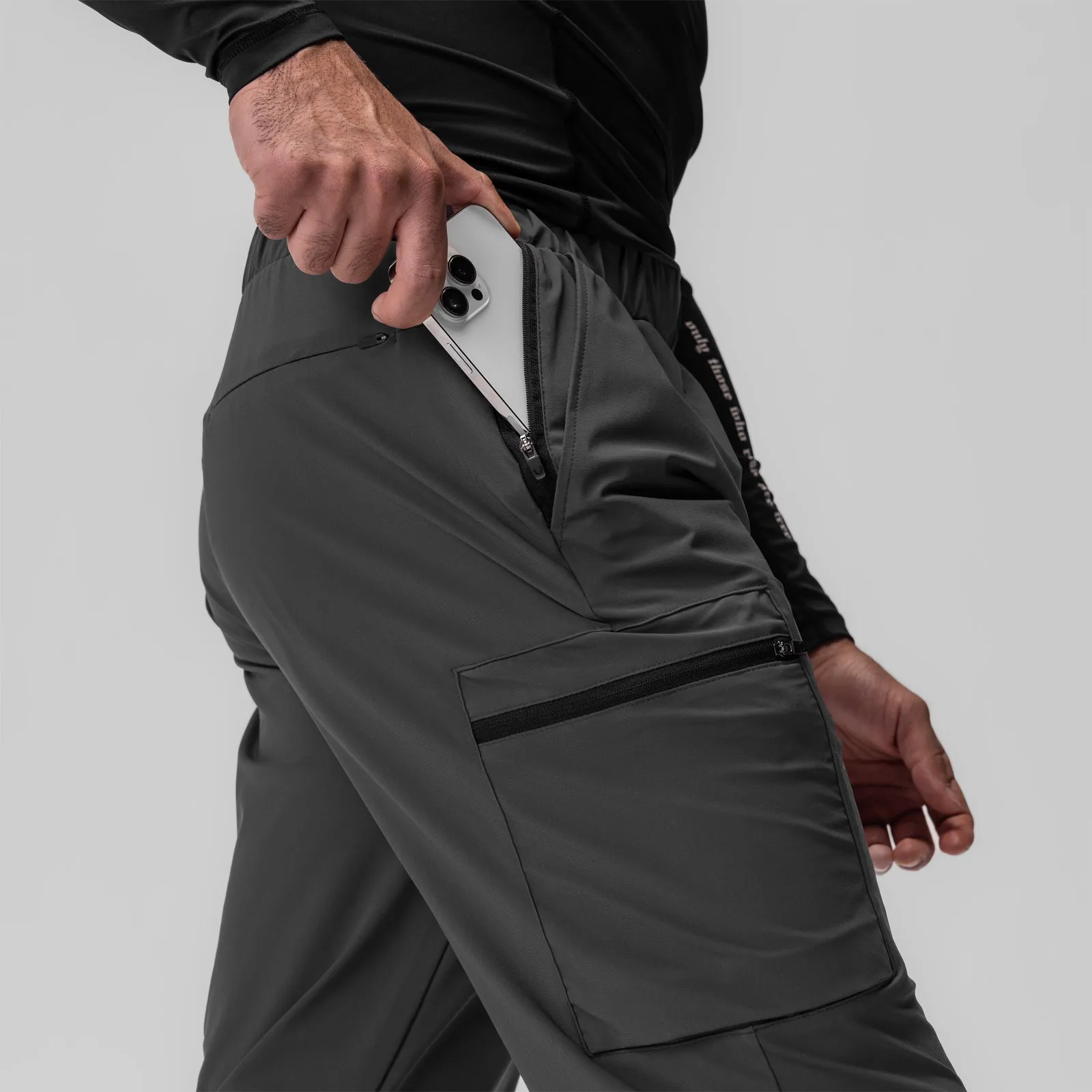 0656. Tetra-Lite? Standard Zip Jogger - Space Grey "Cyber" HighWaistSupport