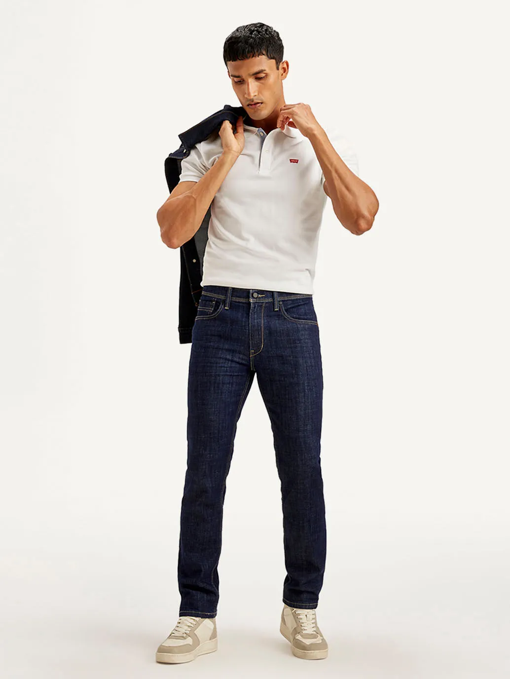 Men's 511 Indigo Slim Fit Mid Rise Jeans Fit Layer Flexible Waist