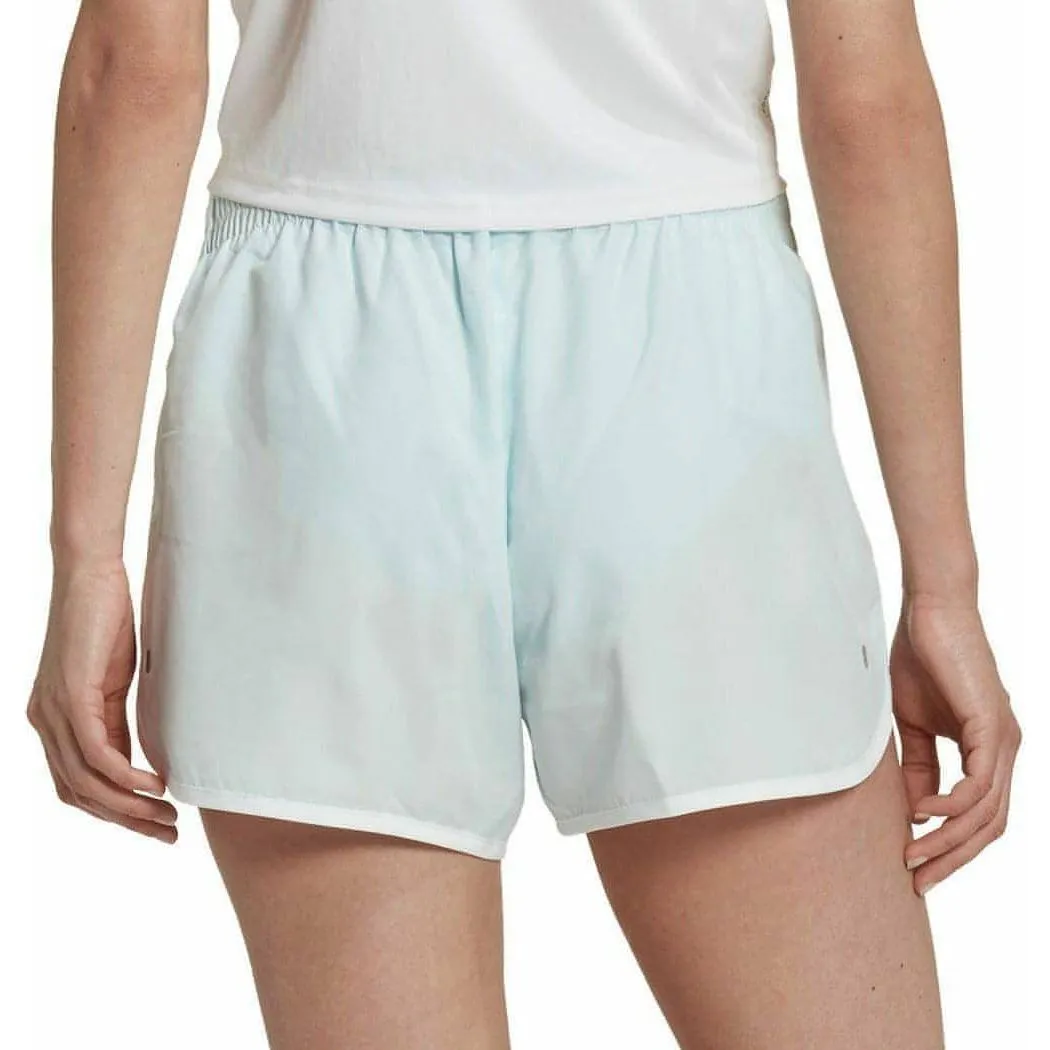 Flexible Stretch Waist Travel Comfort adidas 4 Inch Marathon 20 Womens Running Shorts - Blue