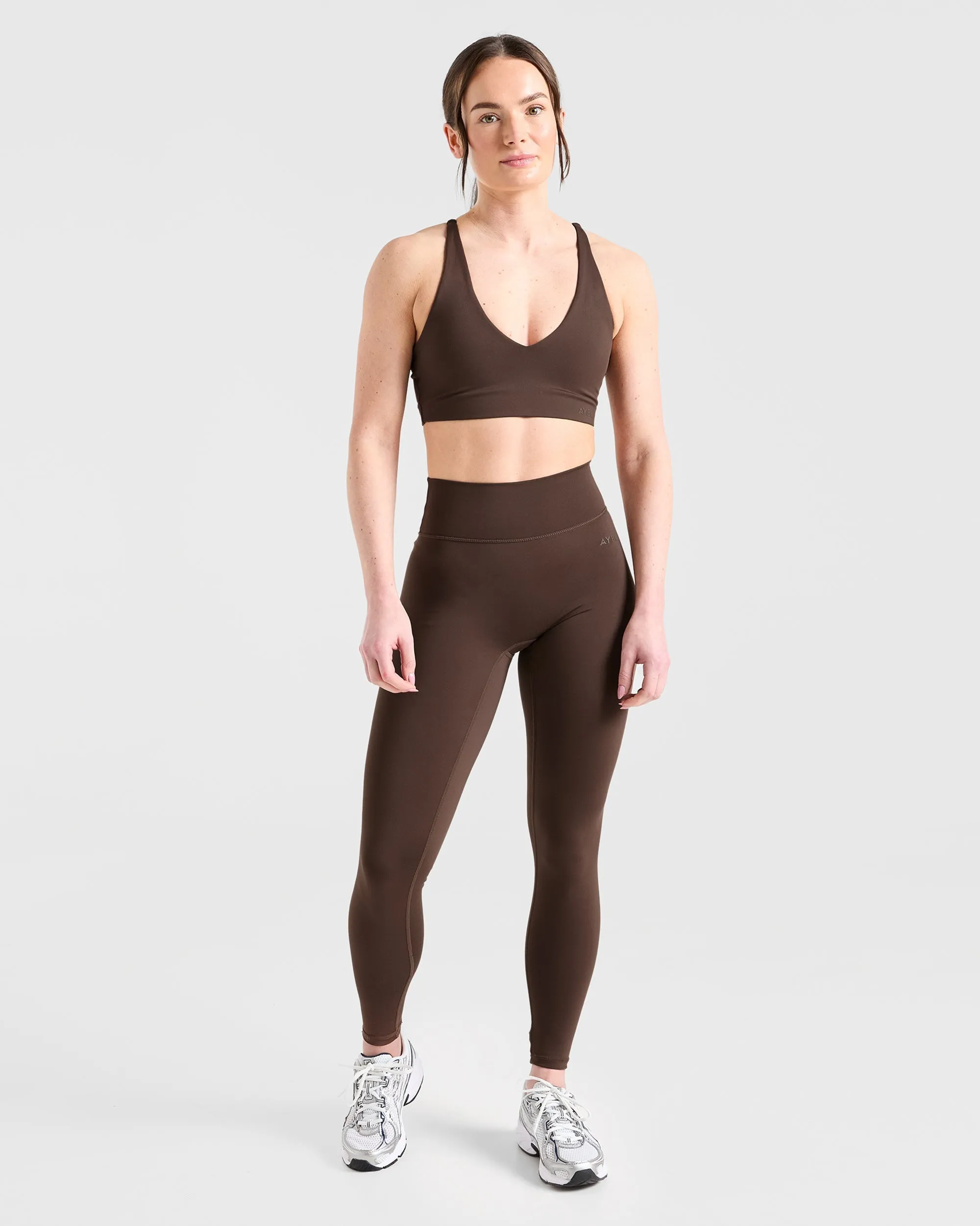 Staple Sports Bra - Brown Endurance training Wear alone