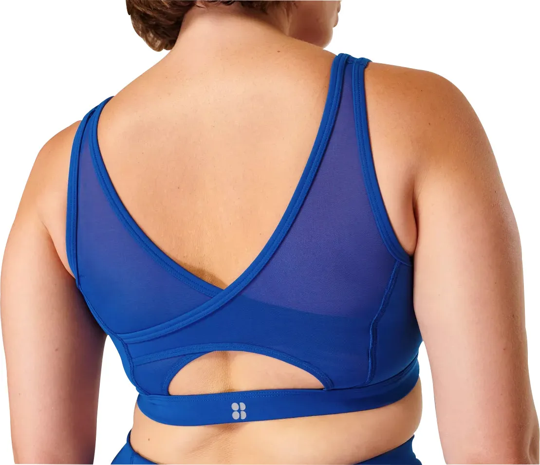 Eco-friendly Supportive Fabric Sweaty Betty Power Icon Womens Sports Bra - Blue