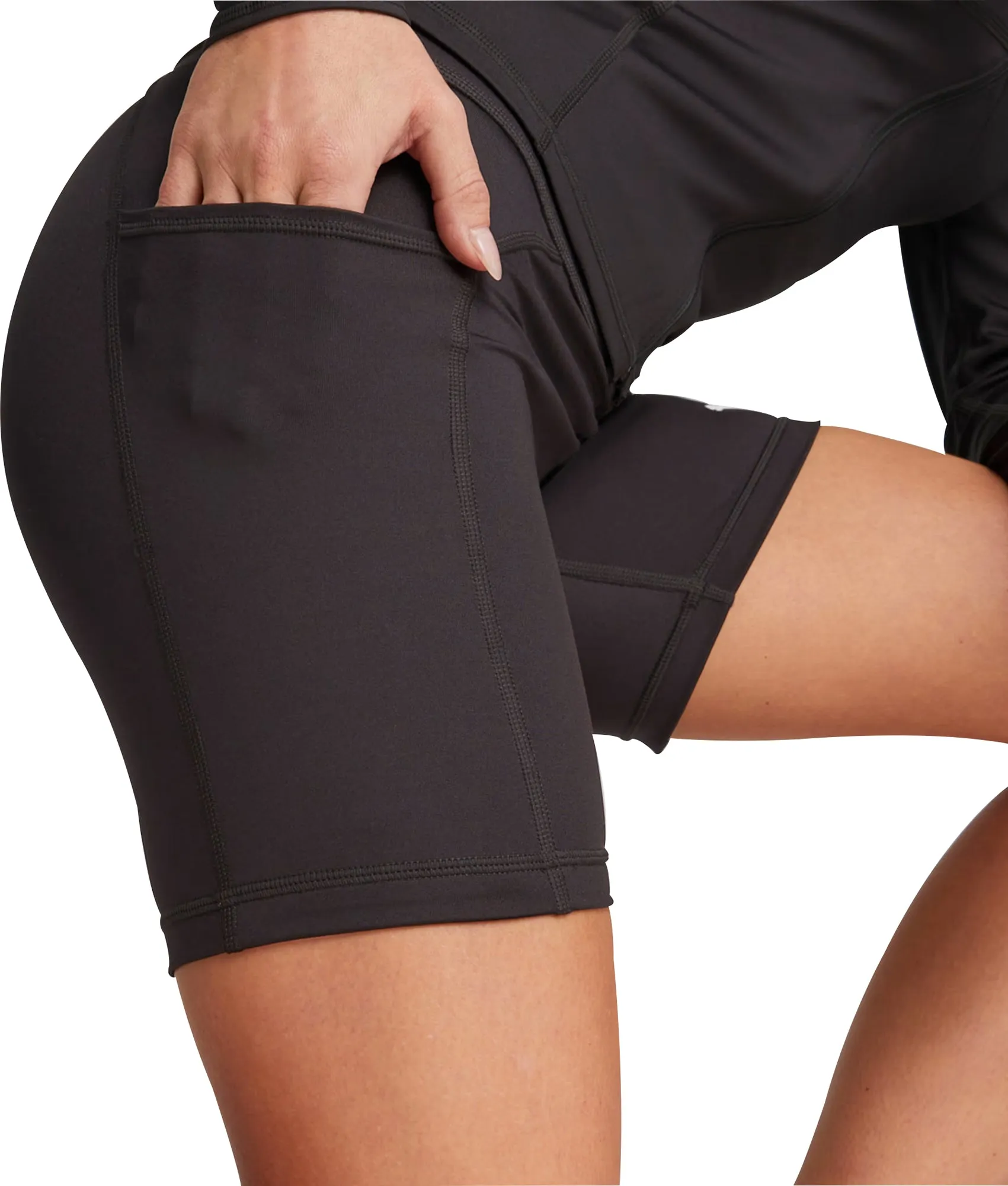 Moisture Controlled Lining Puma Fit 5 Inch Womens Short Training Tights - Black